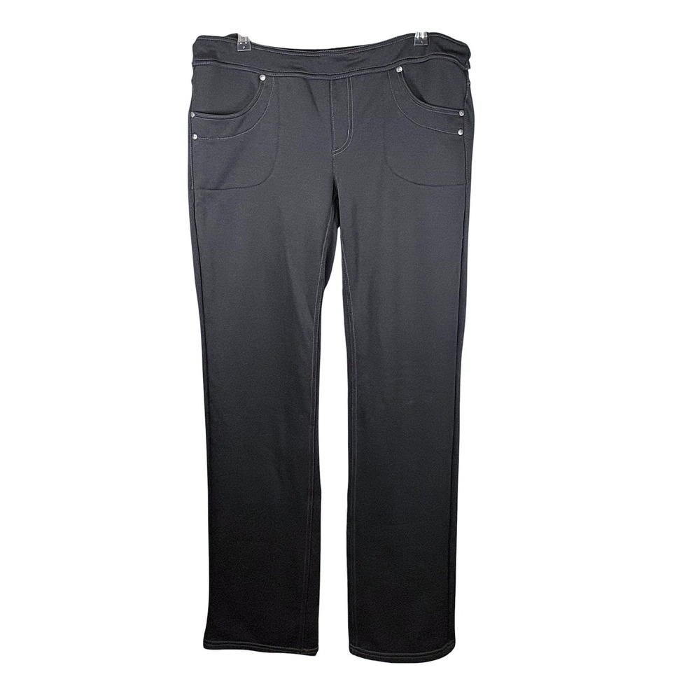 Athleta Womens High Rise Athletic Leggings Black Performance Yoga Pants XLT